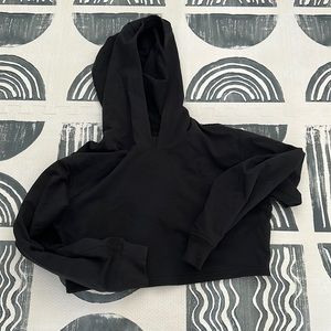 Used Lululemon cropped hoodie. Size 6, black